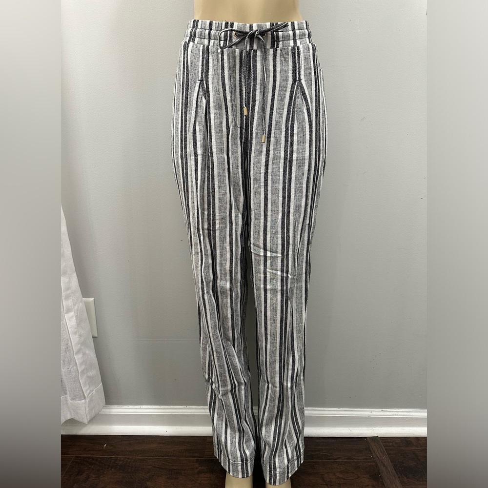 Striped Linen Pants